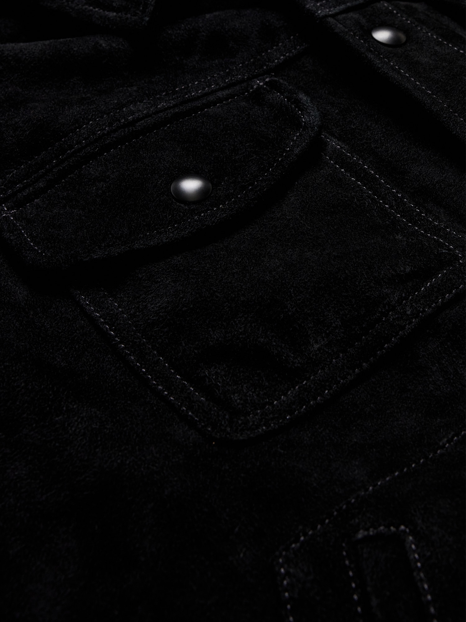Image number 7 showing, Suede Trucker Jacket
