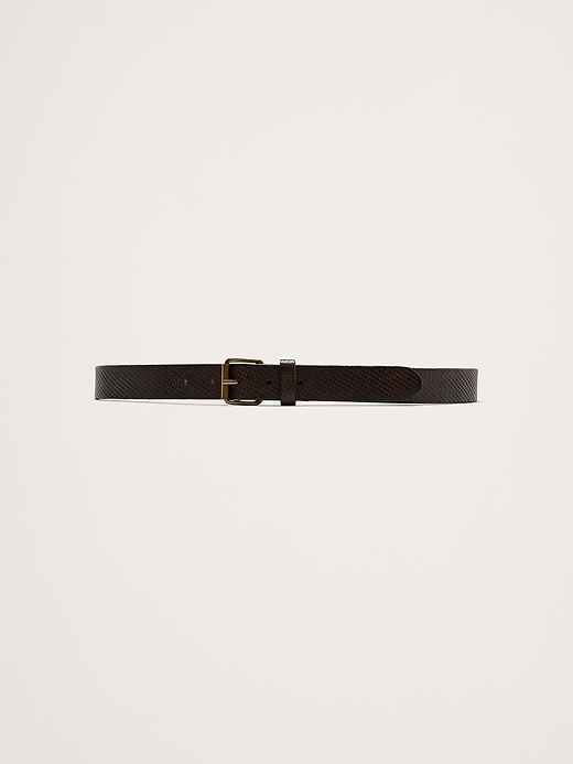Embossed Leather Western Belt