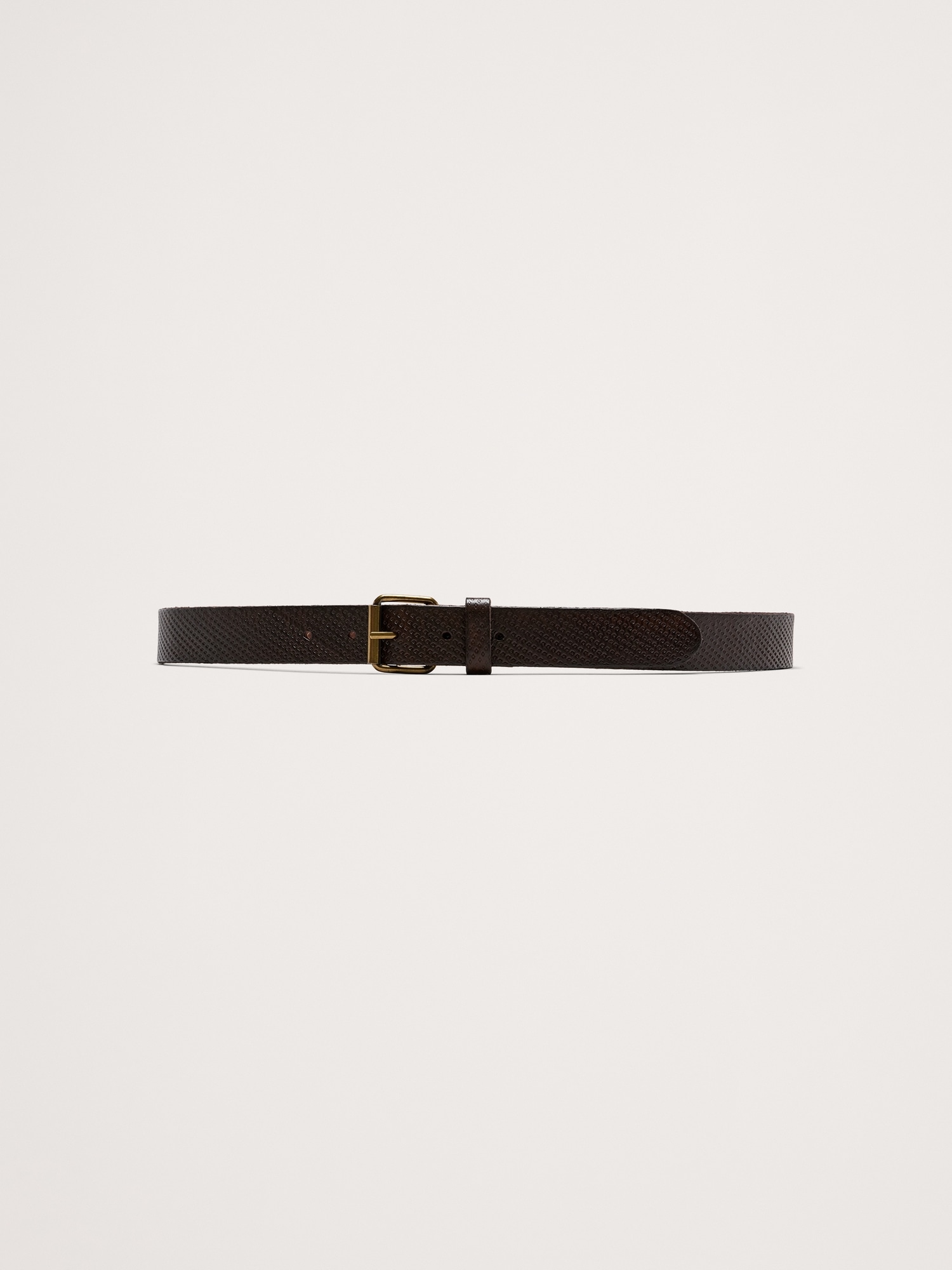 Image number 1 showing, Embossed Leather Belt with Roller Buckle