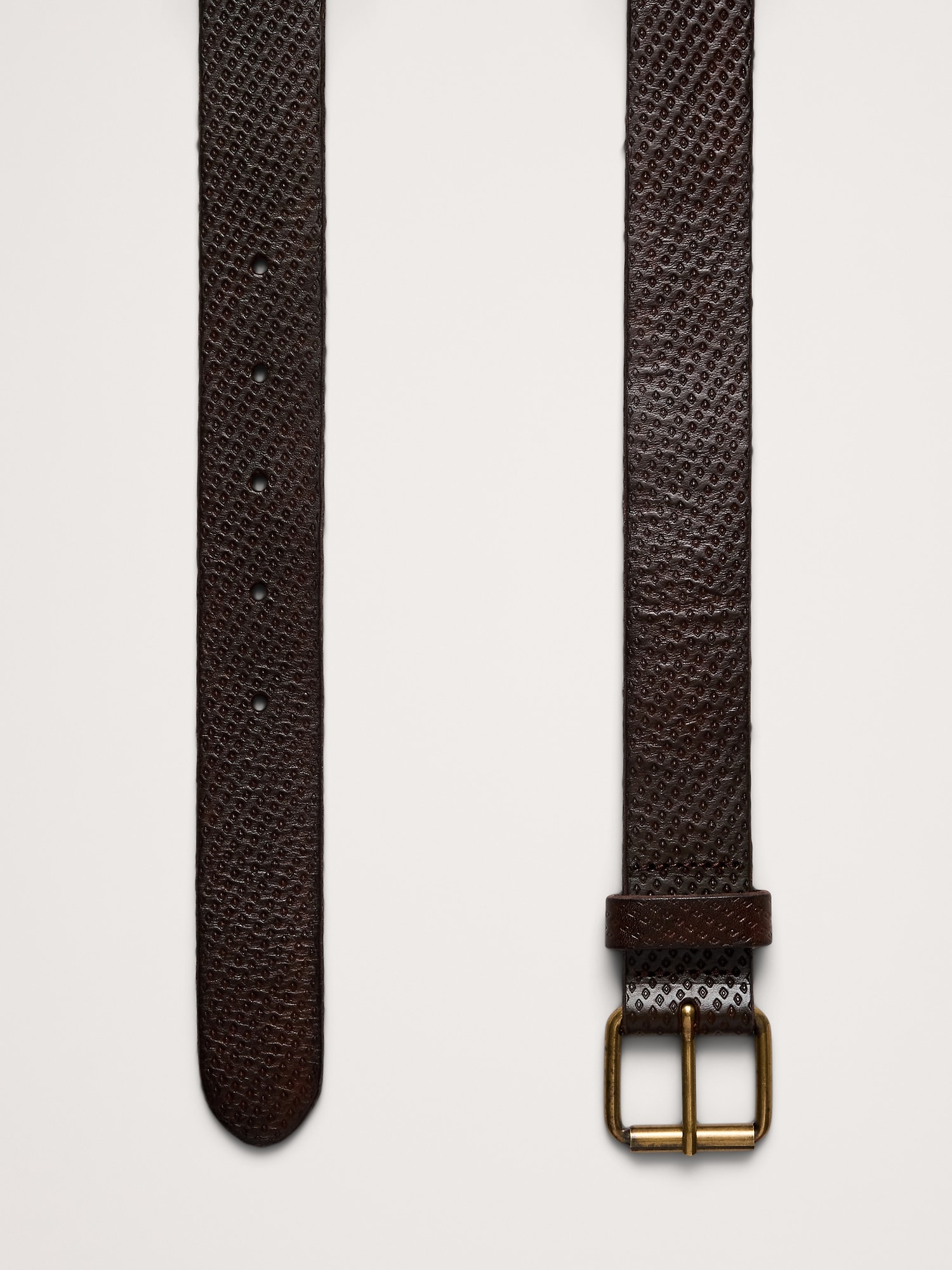 Image number 2 showing, Embossed Leather Belt with Roller Buckle