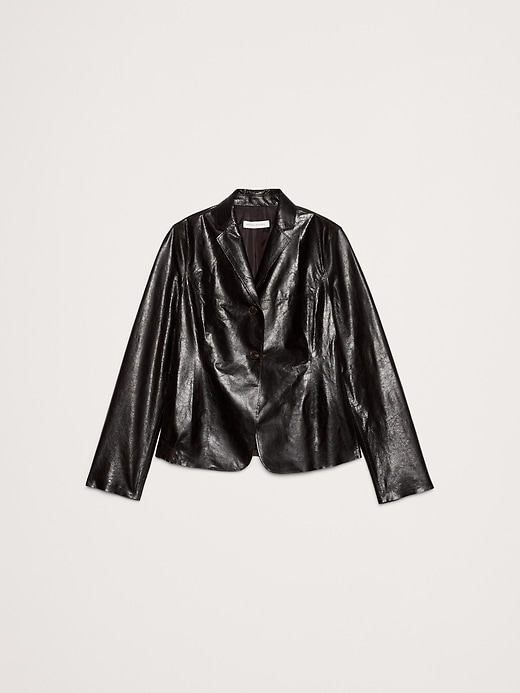 ジャケット・アウター 90s bananarepublic leather jacket grunge BANANA REPUBLIC] Vintage single zip up leather jacket [1990s