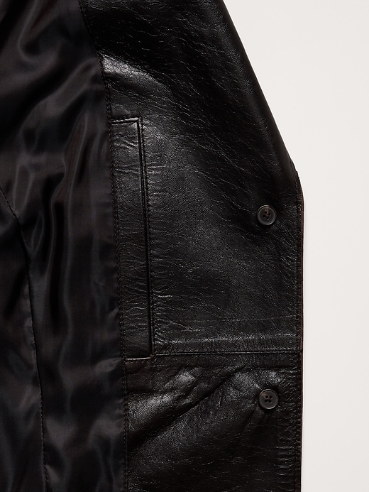 ジャケット・アウター 90s bananarepublic leather jacket grunge BANANA REPUBLIC] Vintage single zip up leather jacket [1990s
