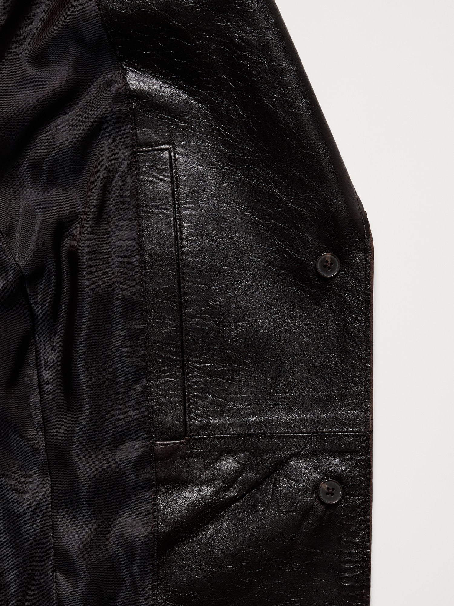 Image number 6 showing, 90S Leather Blazer