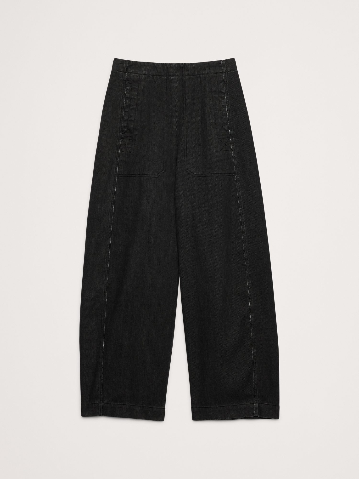 Image number 5 showing, HIGH-RISE UTILITY BARREL-LEG PANT