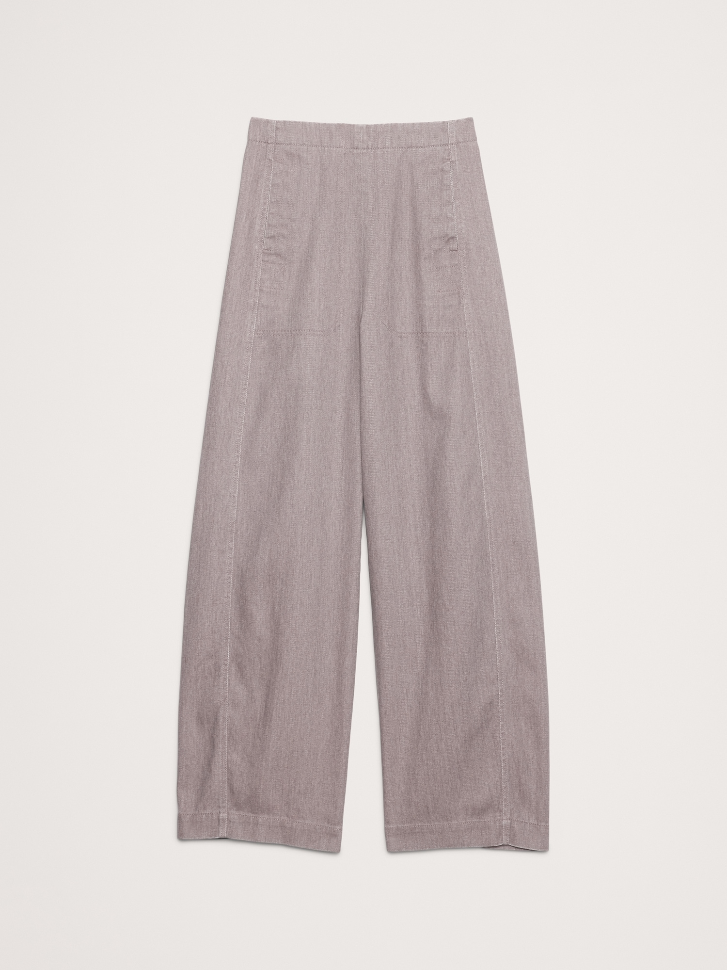Image number 8 showing, HIGH-RISE UTILITY BARREL-LEG PANT