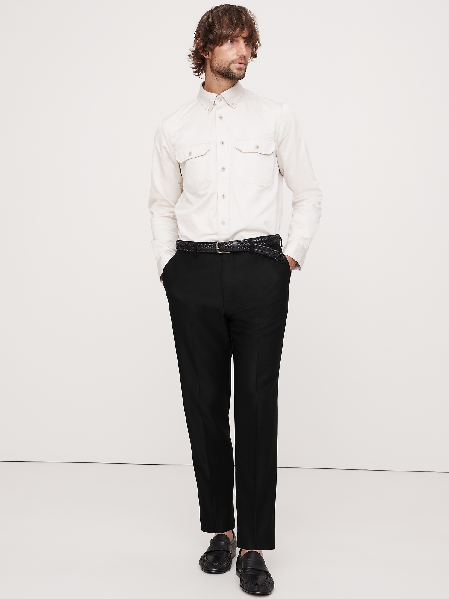 Image number 6 showing, Signature Italian Hopsack Suit Pant