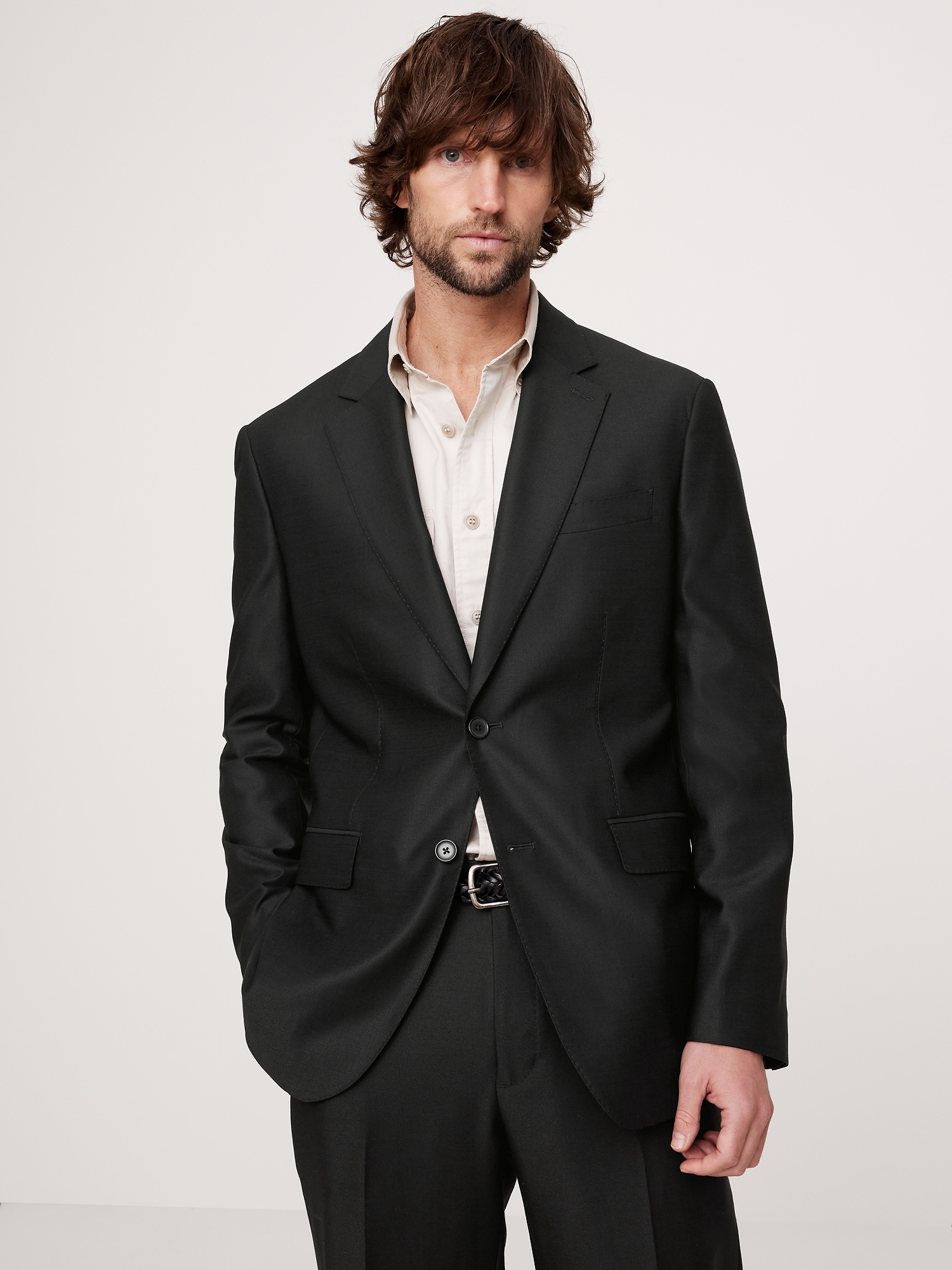 Image number 4 showing, Signature Italian Hopsack Suit Jacket