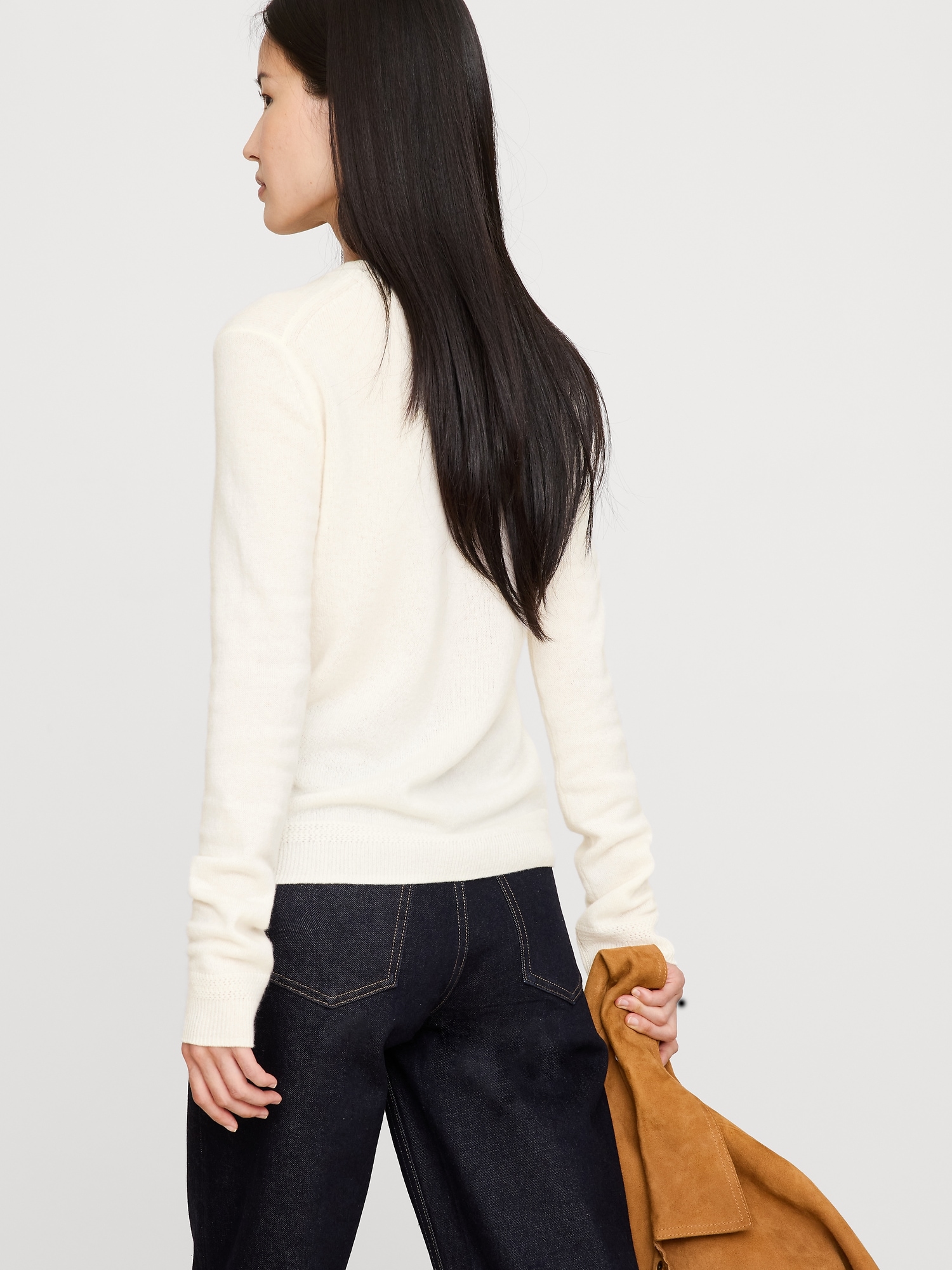 Image number 3 showing, Lightweight Cashmere Crew-Neck Sweater