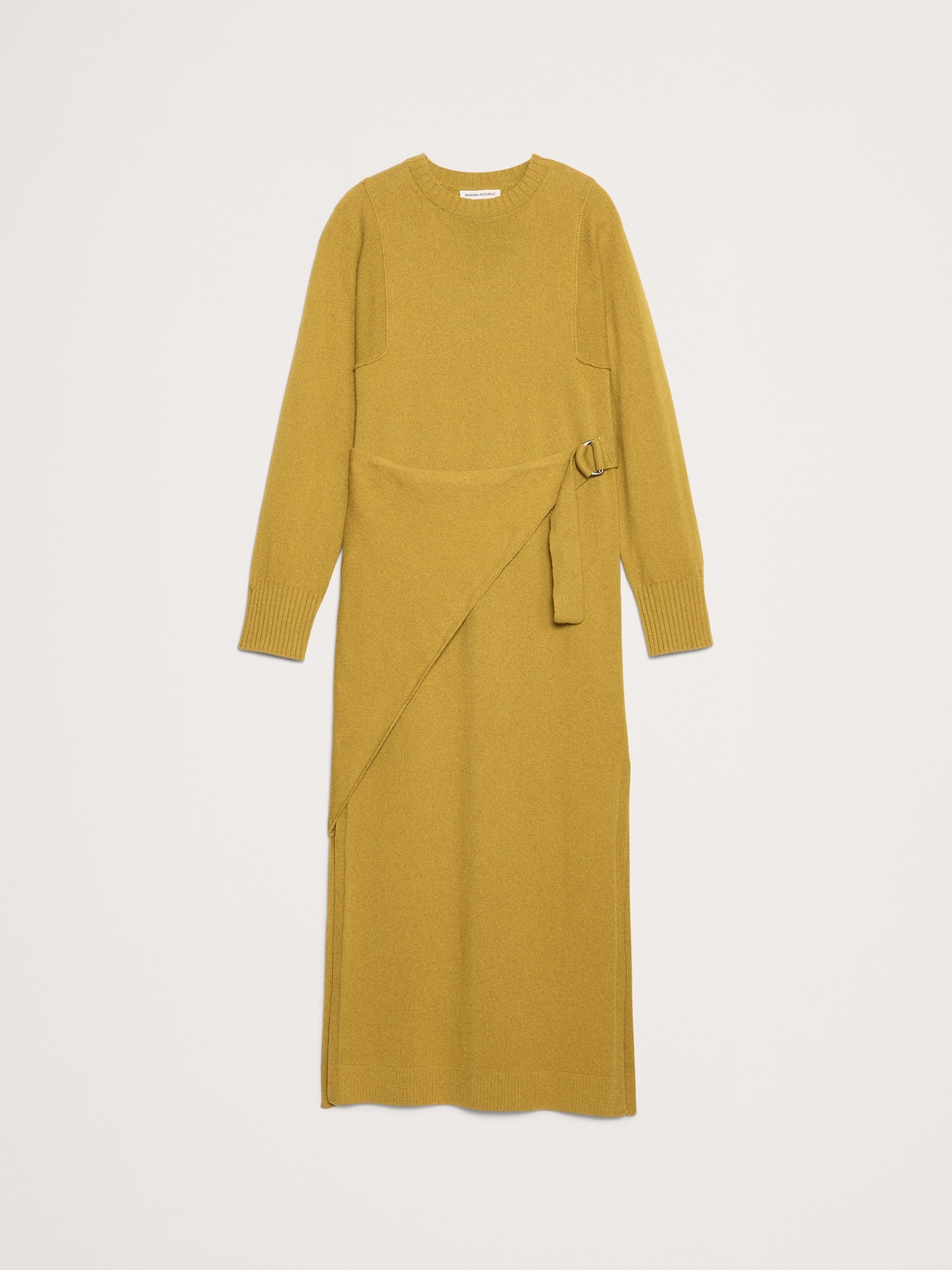 Image number 8 showing, Merino-Cotton Wrap Sweater Dress