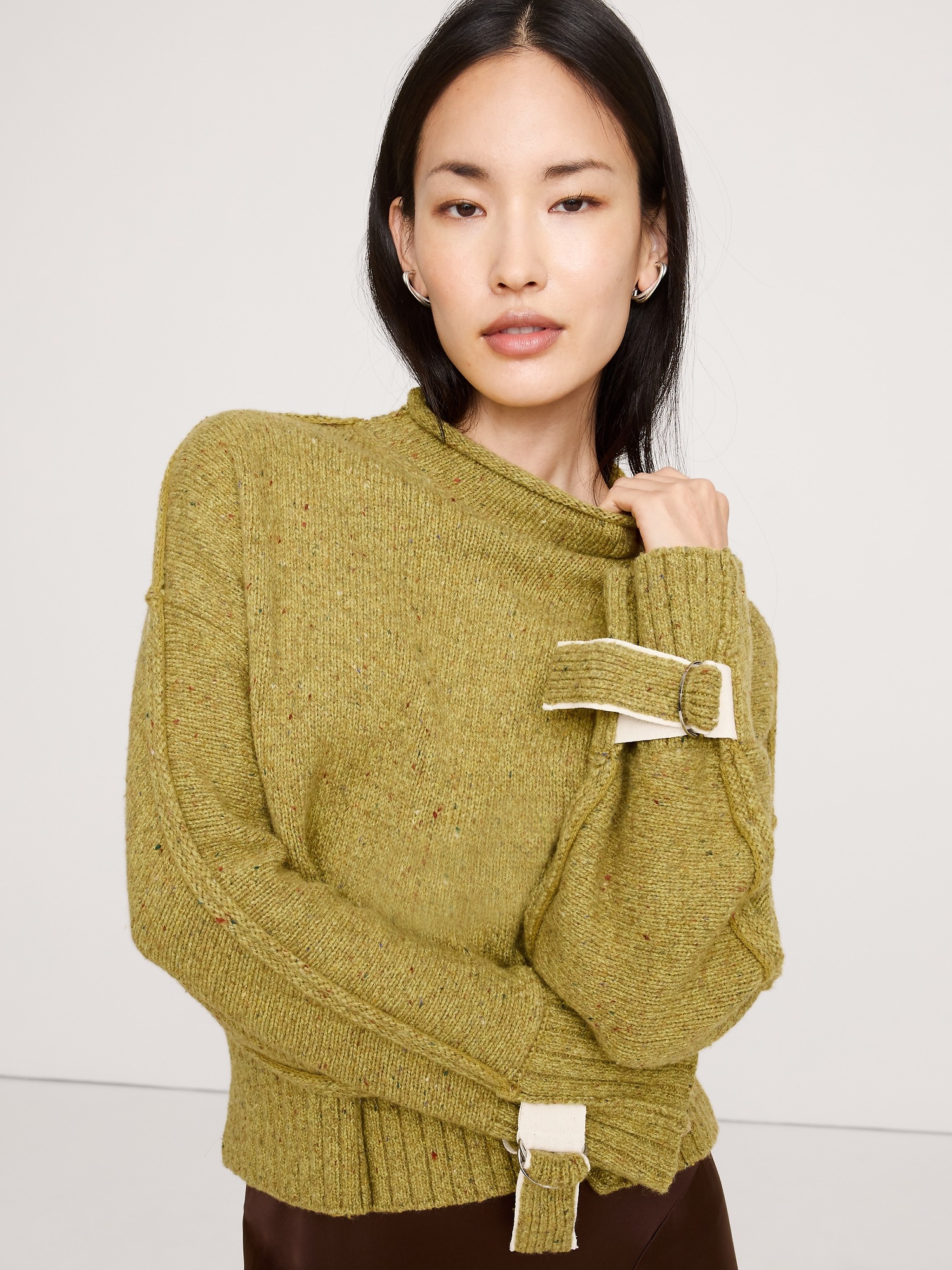 Banana Republic Knotted Ear Cuff With Post Backs, цвет: Серебряный — фото 2
