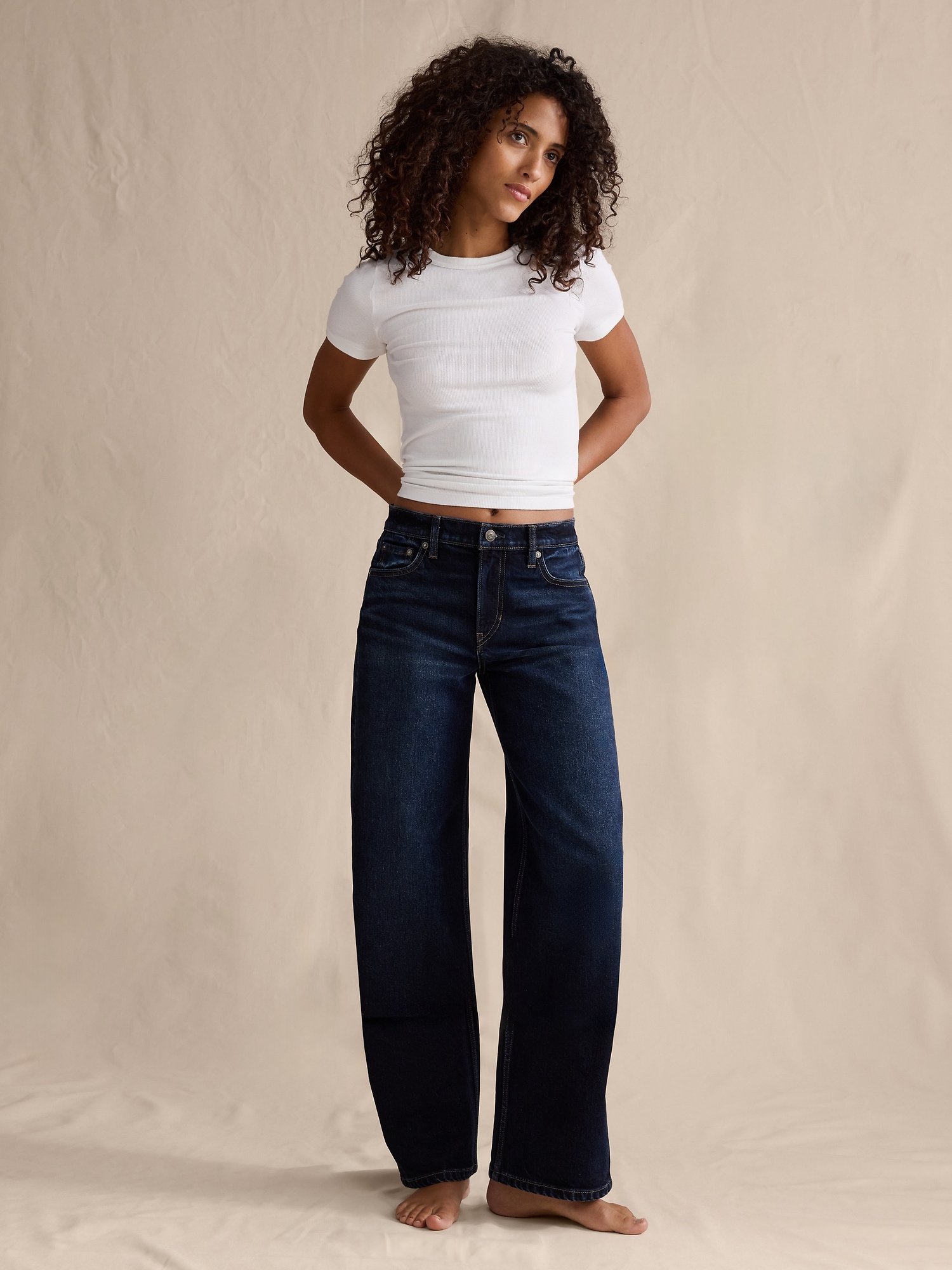Image number 1 showing, Mid-Rise 90s Loose Jean