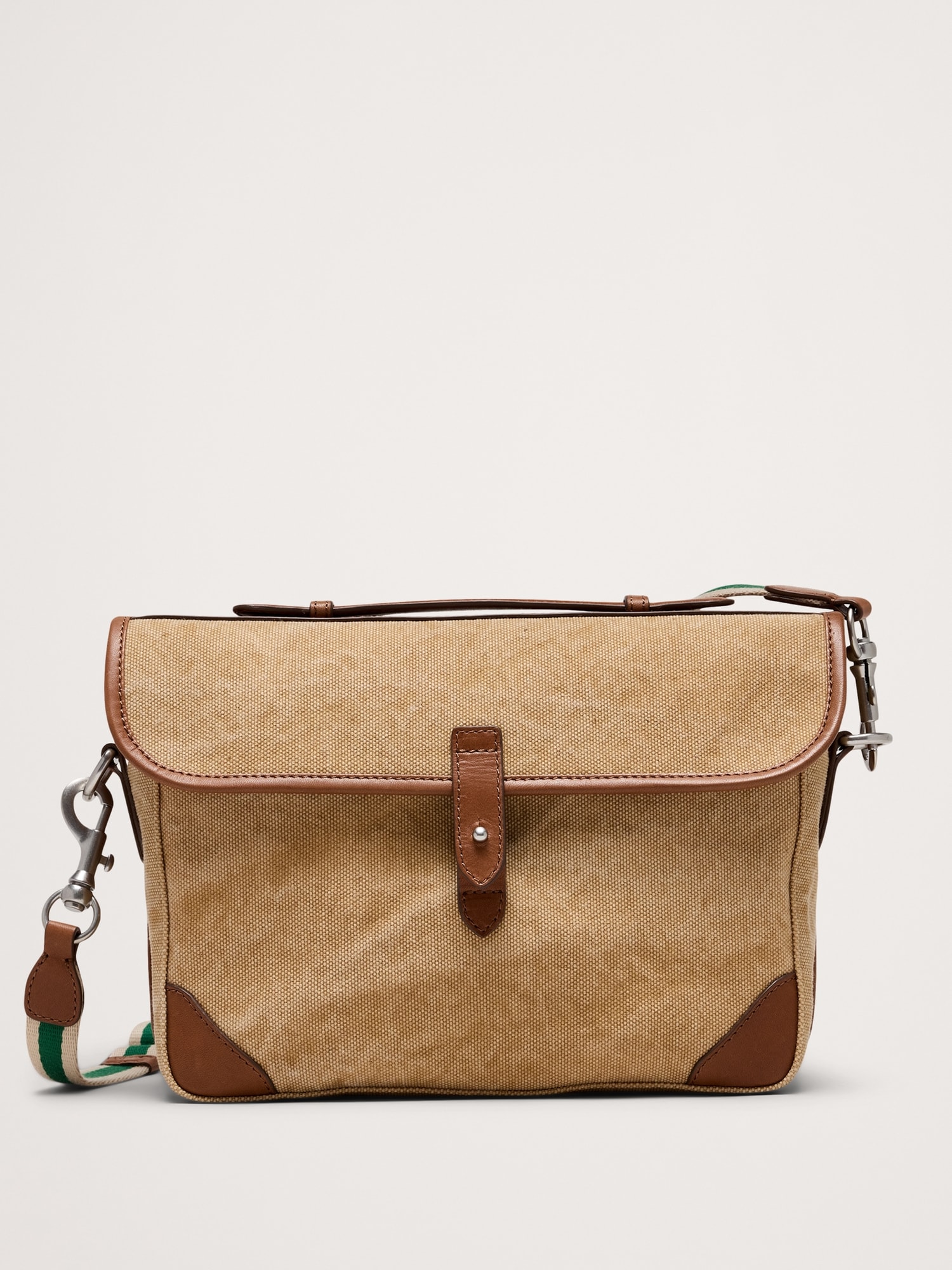 Canvas & Leather Camera Bag - Sand Beige
