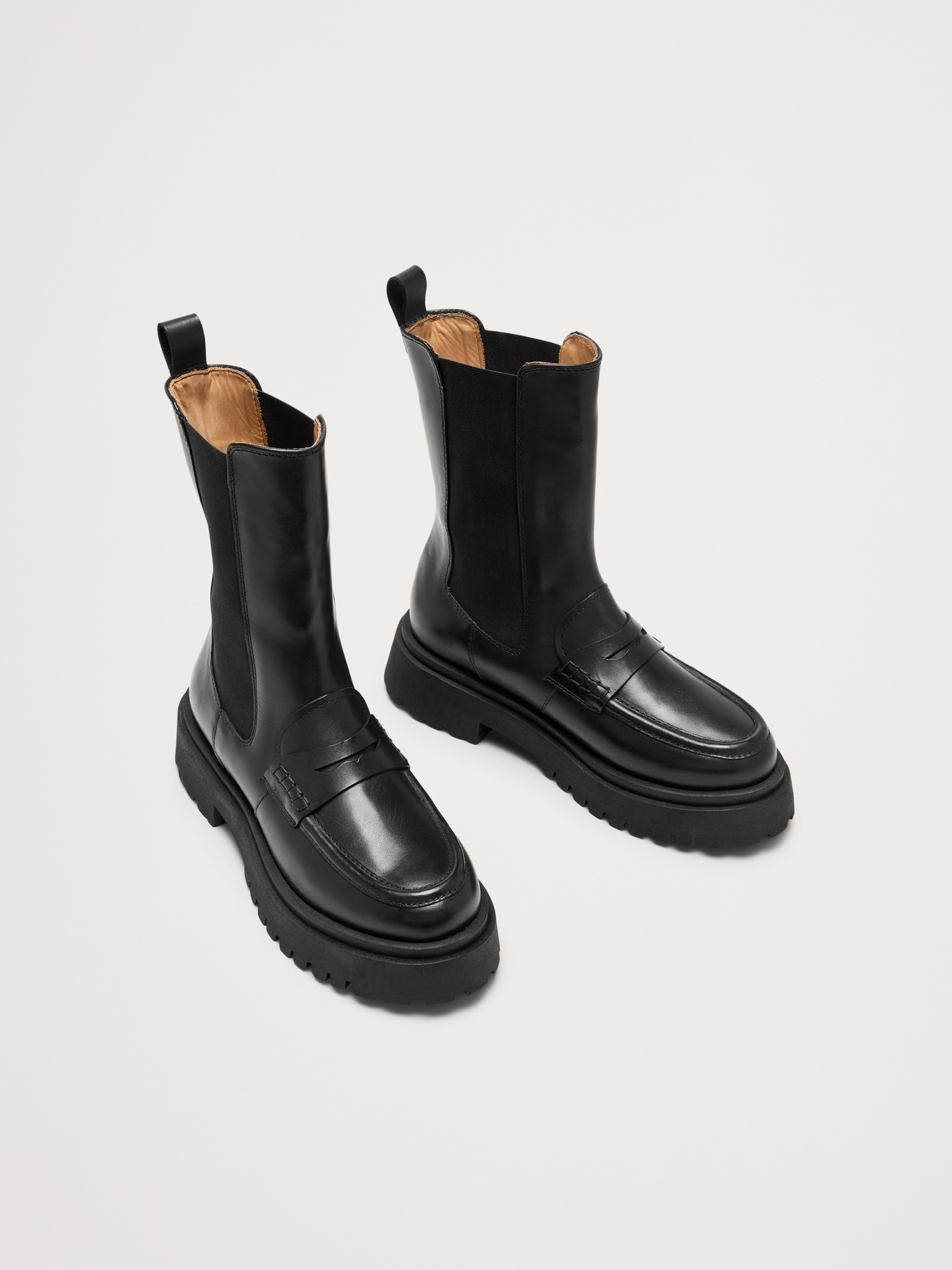 Image number 2 showing, Italian Leather Penny Chelsea Boot