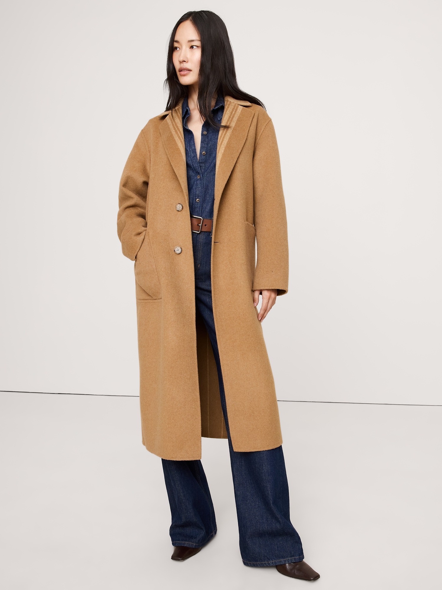 Reversible Double-Faced Top Coat