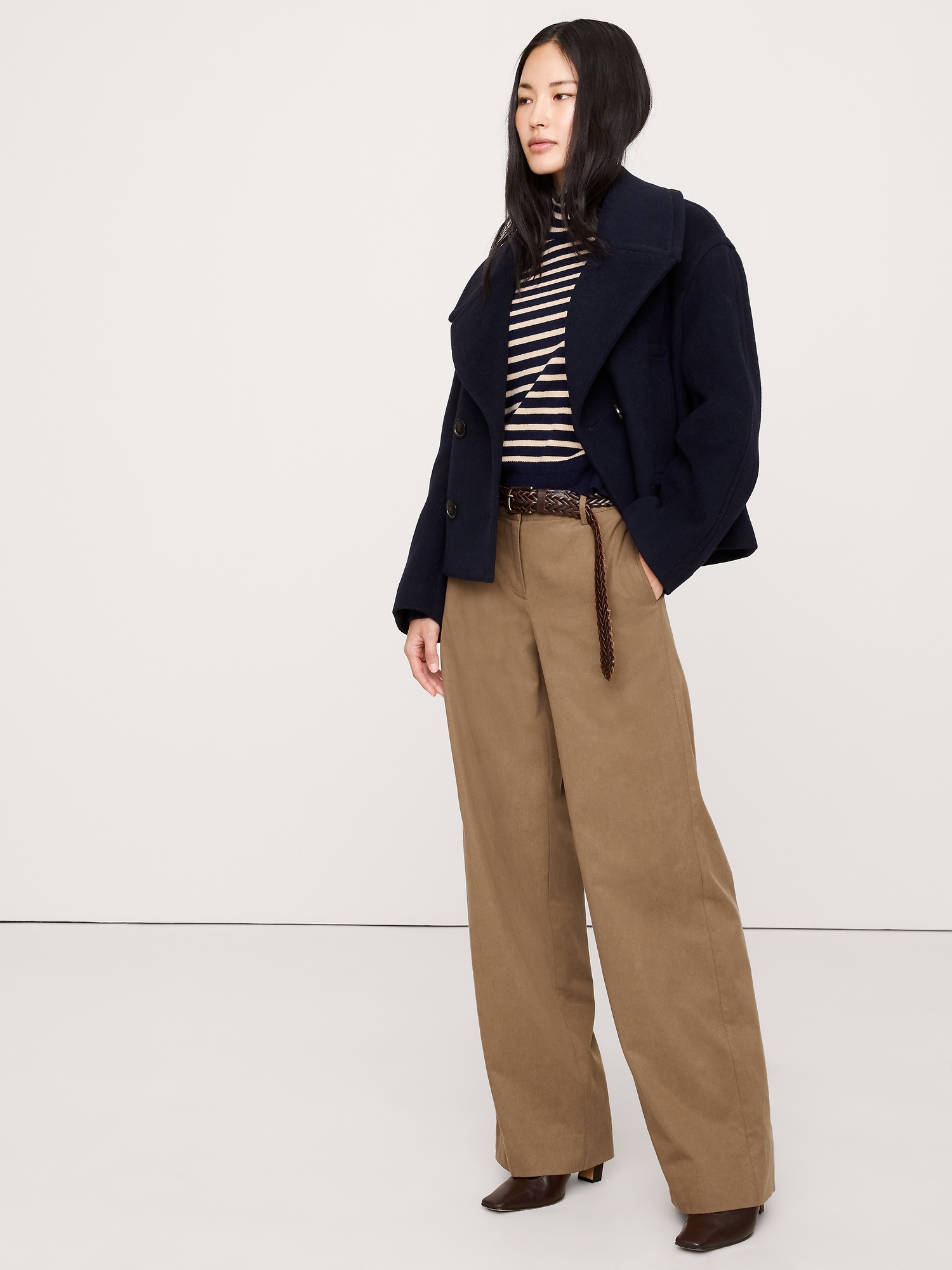 The Everyday Wide-Leg Pant - Saddle Brown