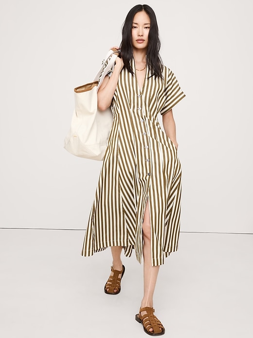 Cotton Poplin Shirt Dress