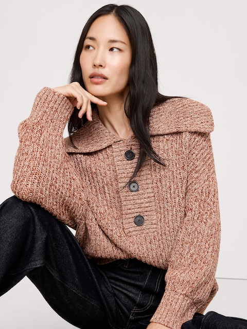 Oversized Cotton Sailor Sweater