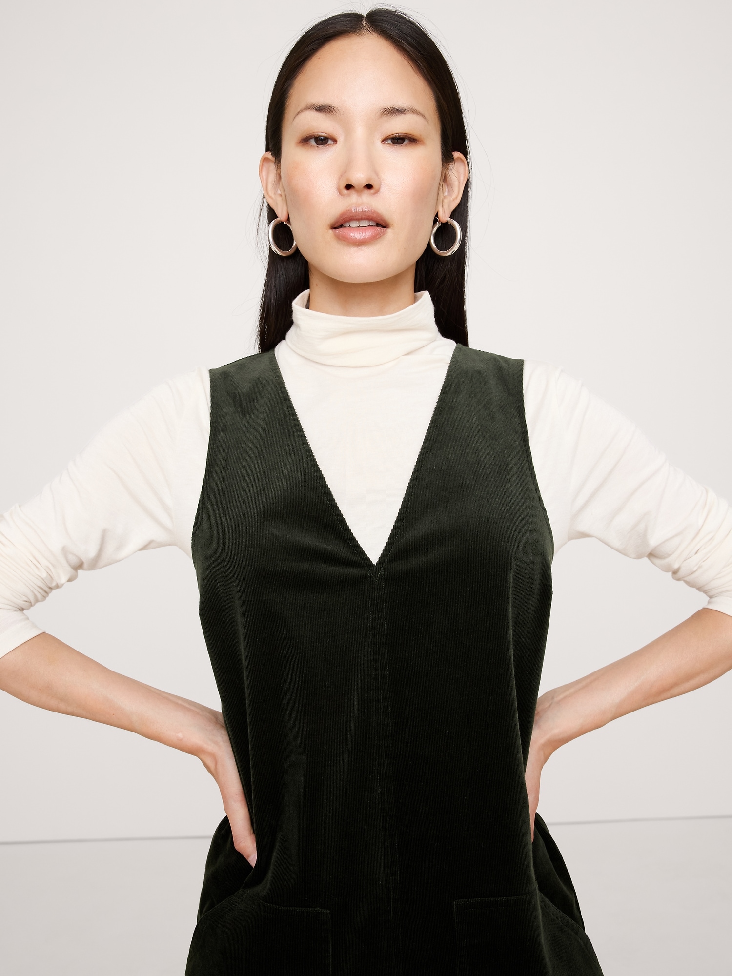 Image number 4 showing, CORDUROY SHIFT DRESS