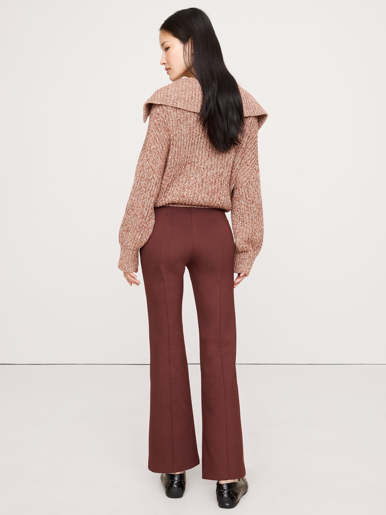 Image number 3 showing, Crop Flare Everywhere Ponte Pull-On Pant