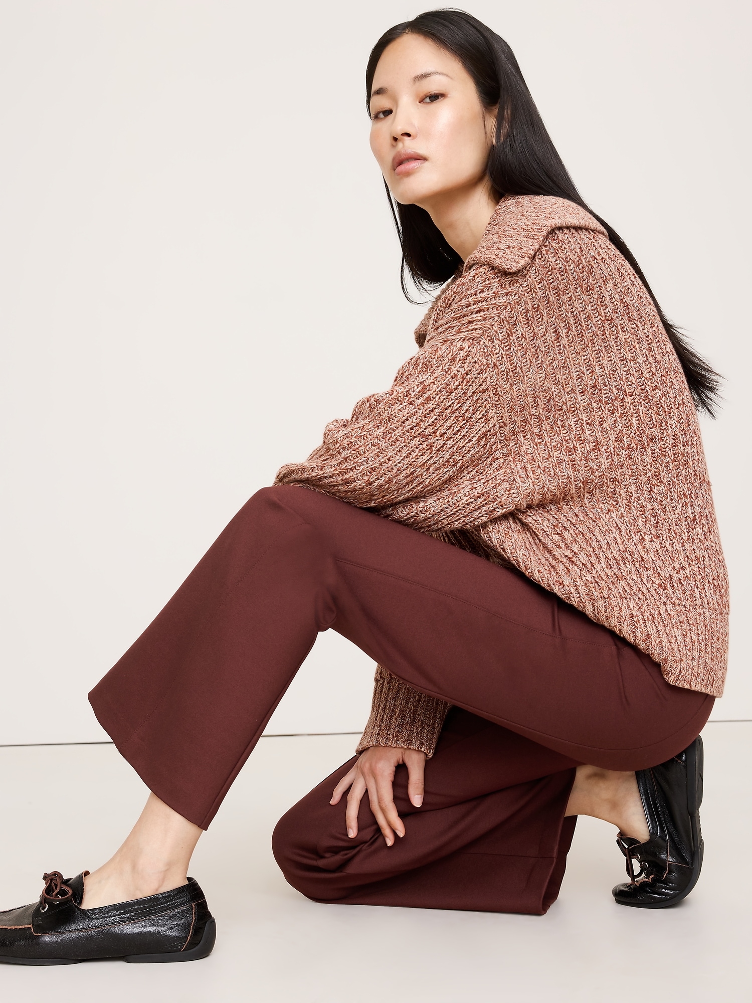 Image number 4 showing, Crop Flare Everywhere Ponte Pull-On Pant