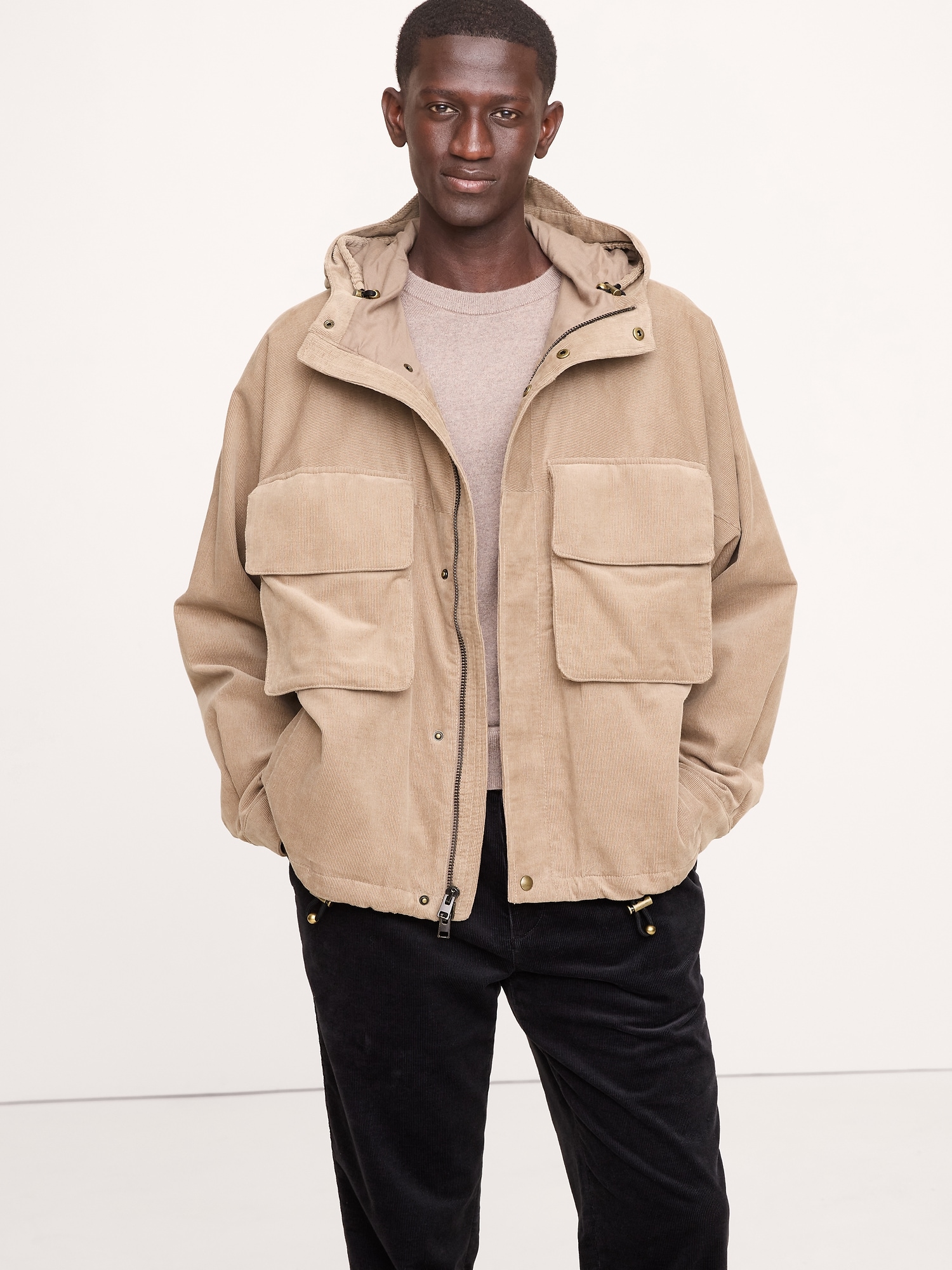 Image number 1 showing, Oversized Corduroy Fishing Jacket