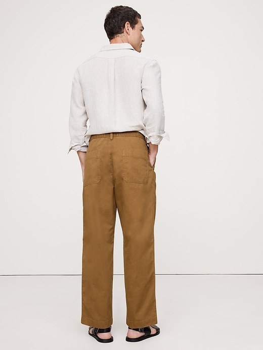 パンツ FASHIRUsmooth cotton loose tapered pants パンツ FASHIRUsmooth cotton loose tapered pants Loose Fit