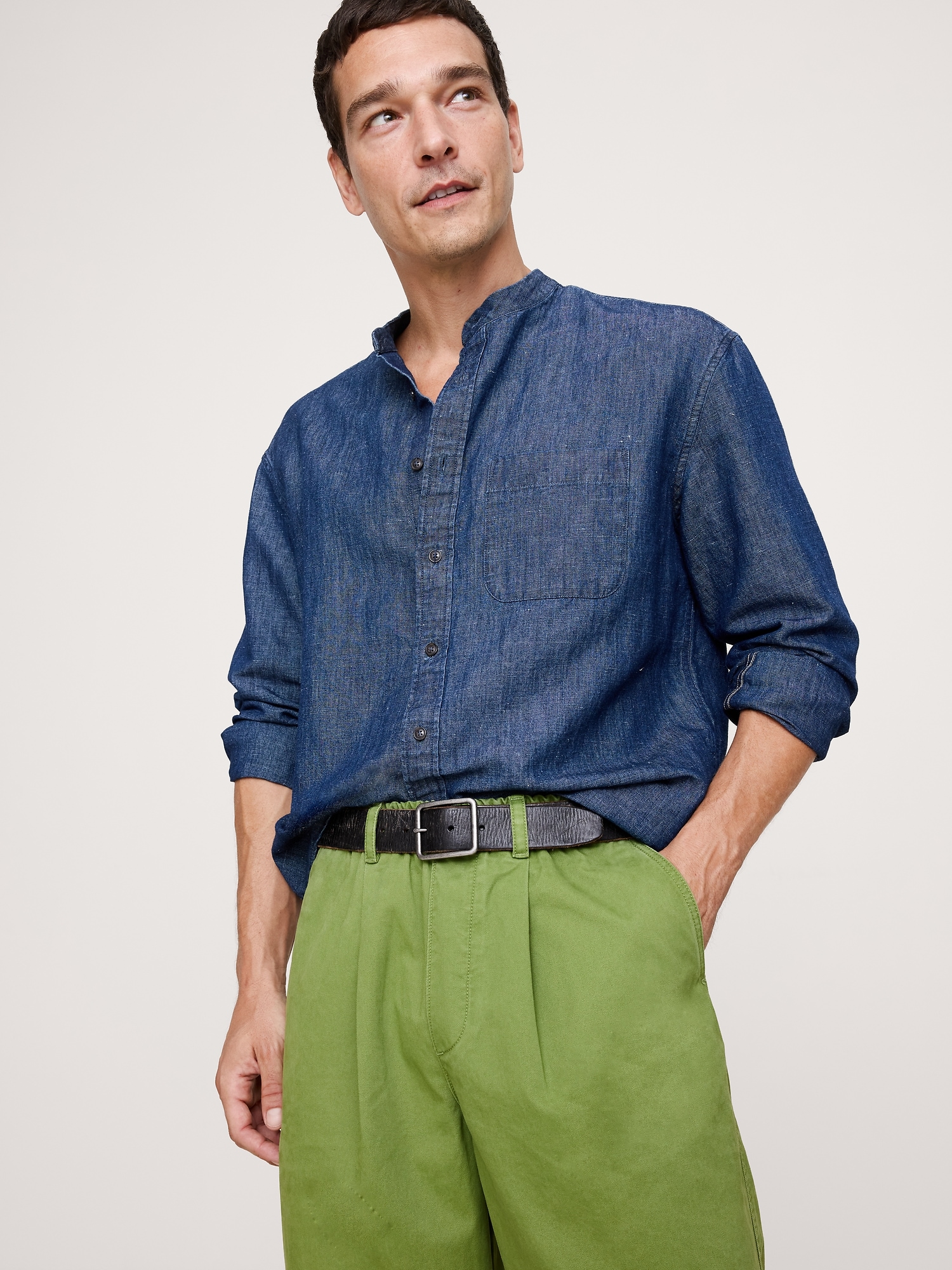 Image number 7 showing, Loose Lightweight Cotton Pull-On Pant