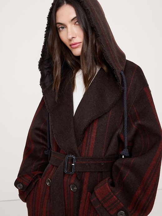 Double-Faced Wool-Blend Parka Coat | Banana Republic