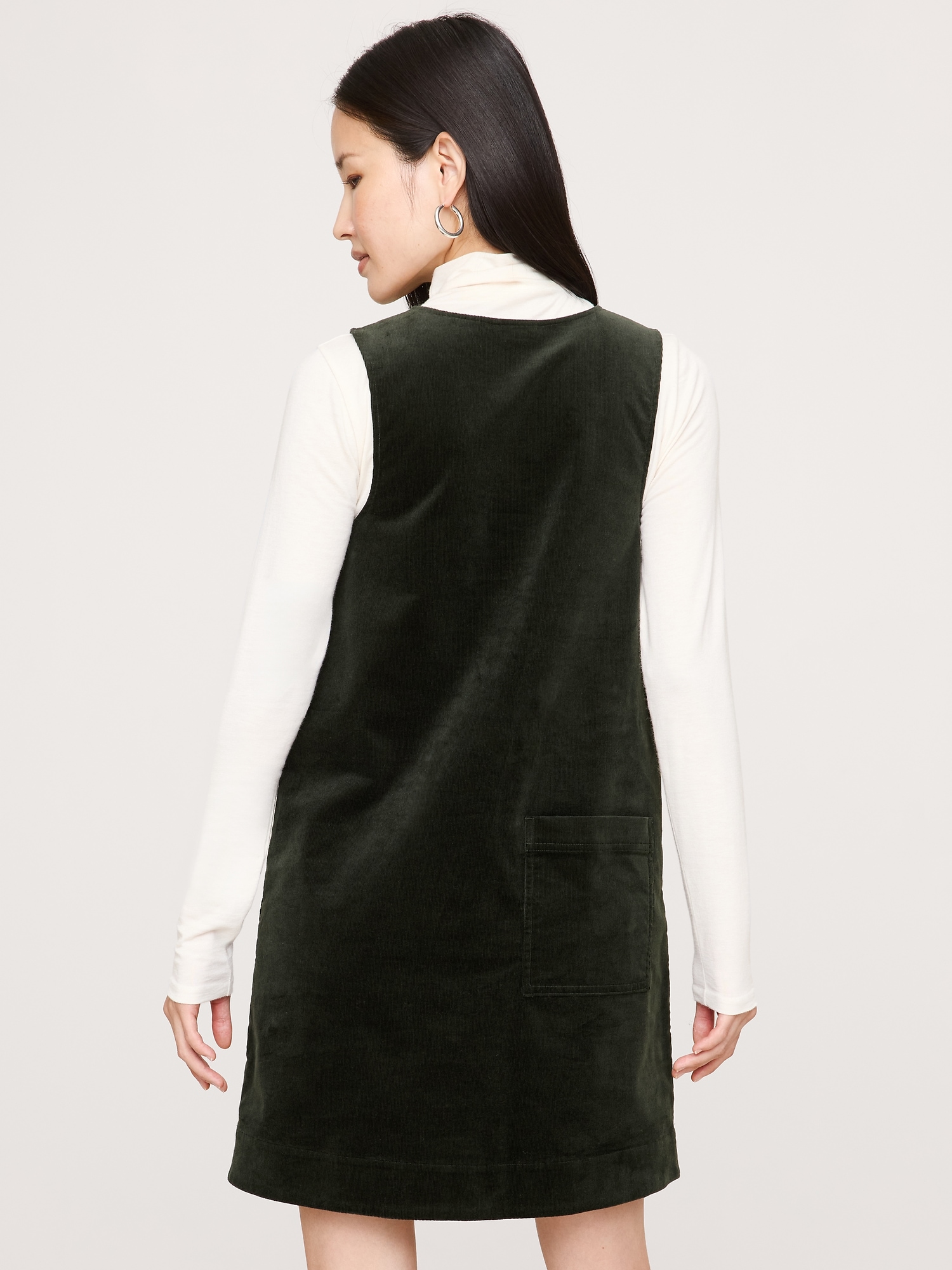 Image number 3 showing, CORDUROY SHIFT DRESS