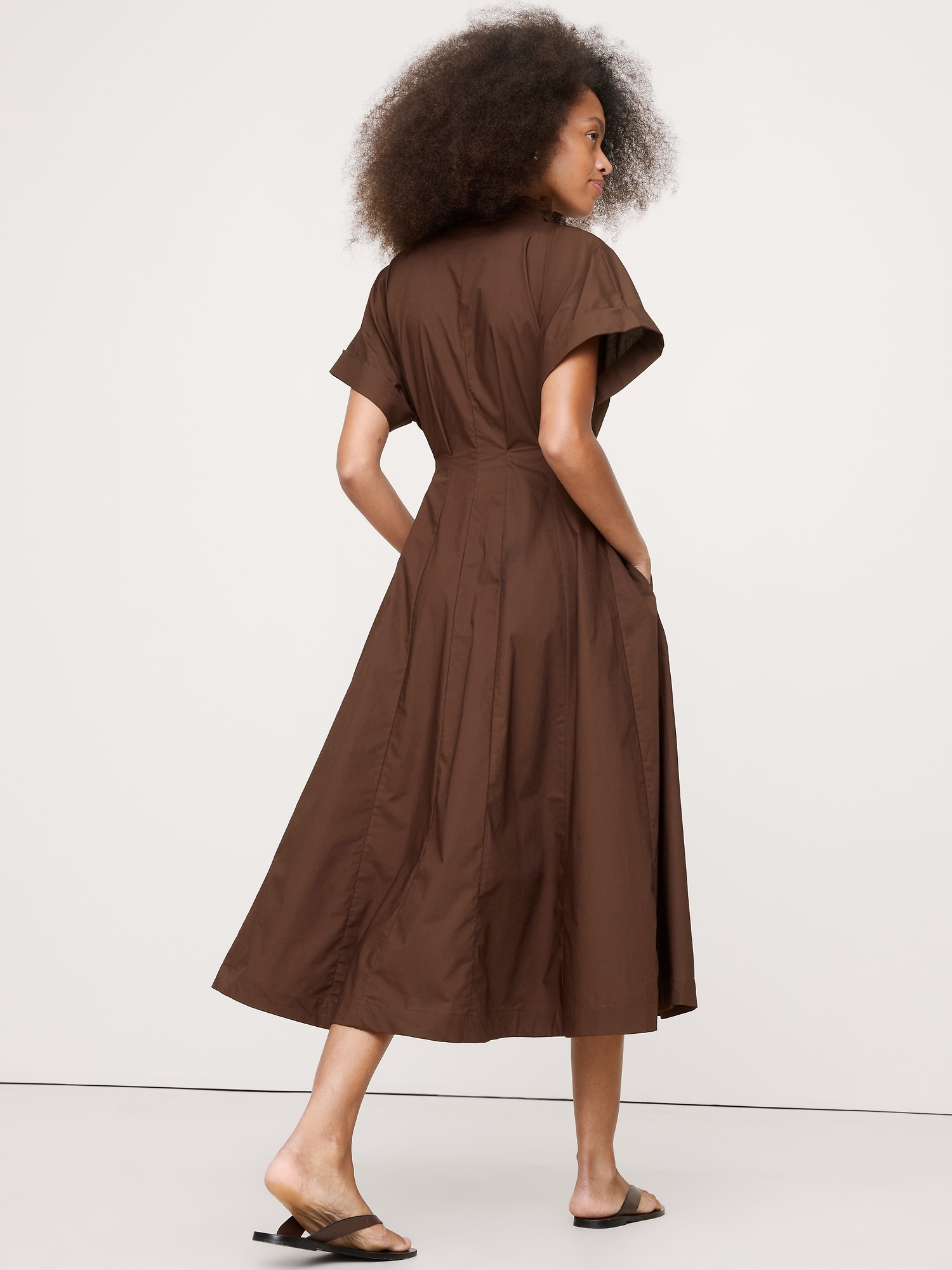 Image number 2 showing, Cotton Poplin Shirt Dress