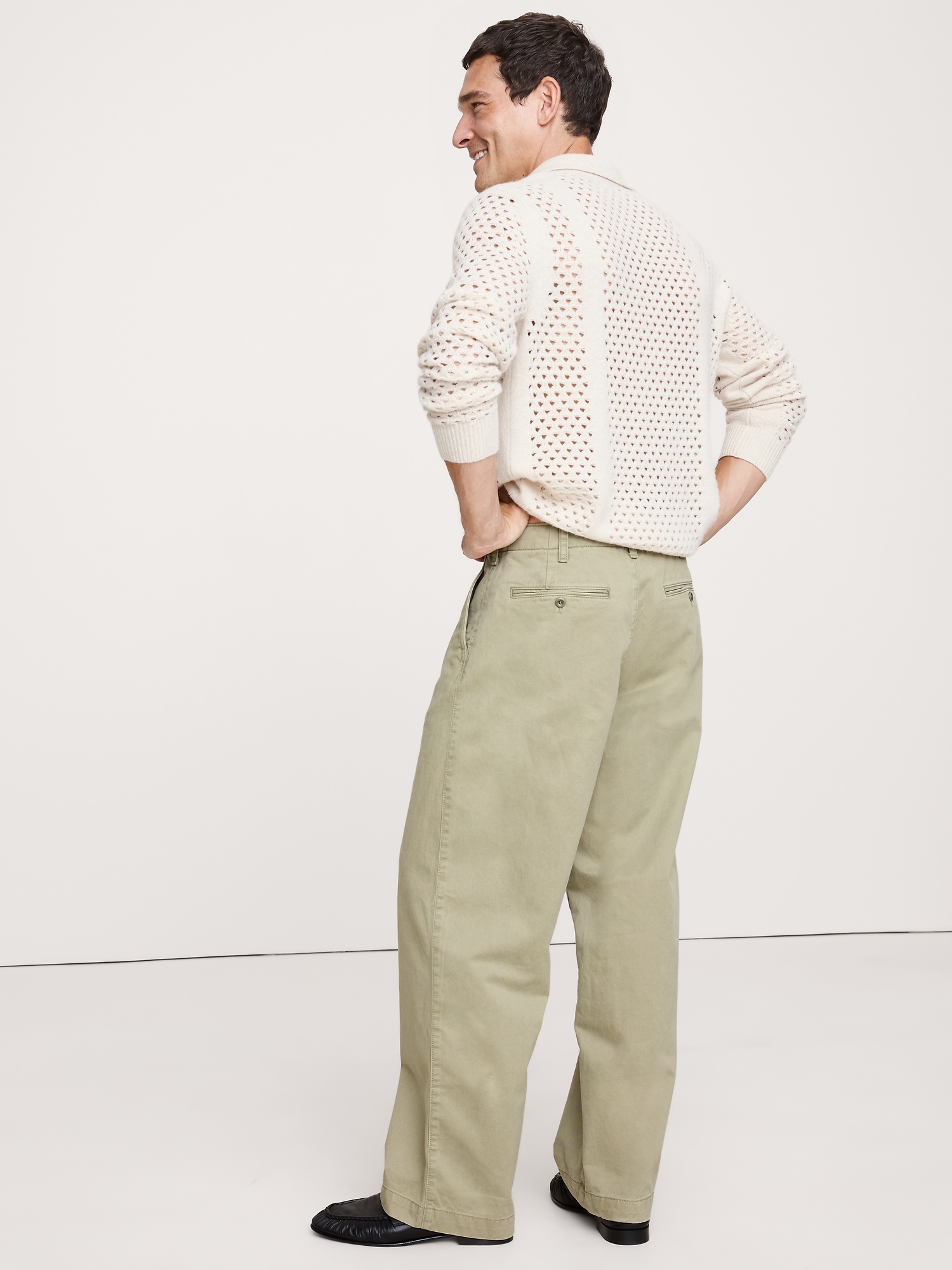 Image number 5 showing, Loose Pleated Chino