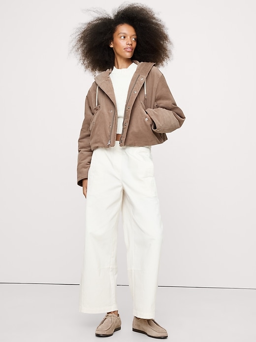 Corduroy Insulated Bomber Jacket