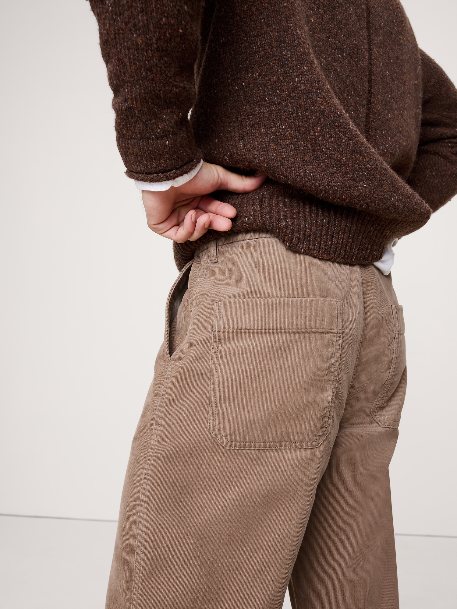 Image number 6 showing, Loose Corduroy Pull-On Pant