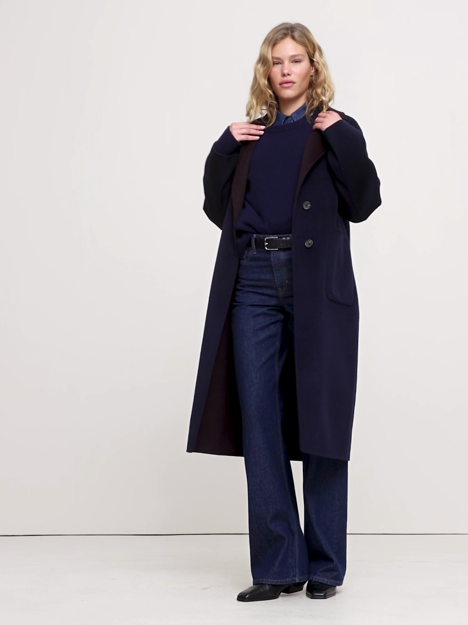 Robe Fourreau Banana Republic Bleu Marine - Manches Courtes, Ouverture Dos Zippée - Taille 2