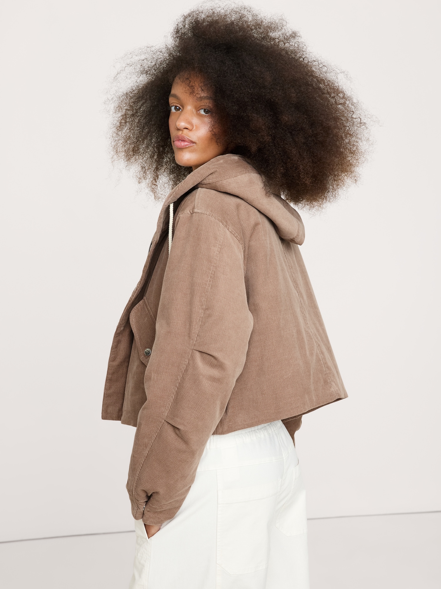 Image number 2 showing, Corduroy Insulated Bomber Jacket
