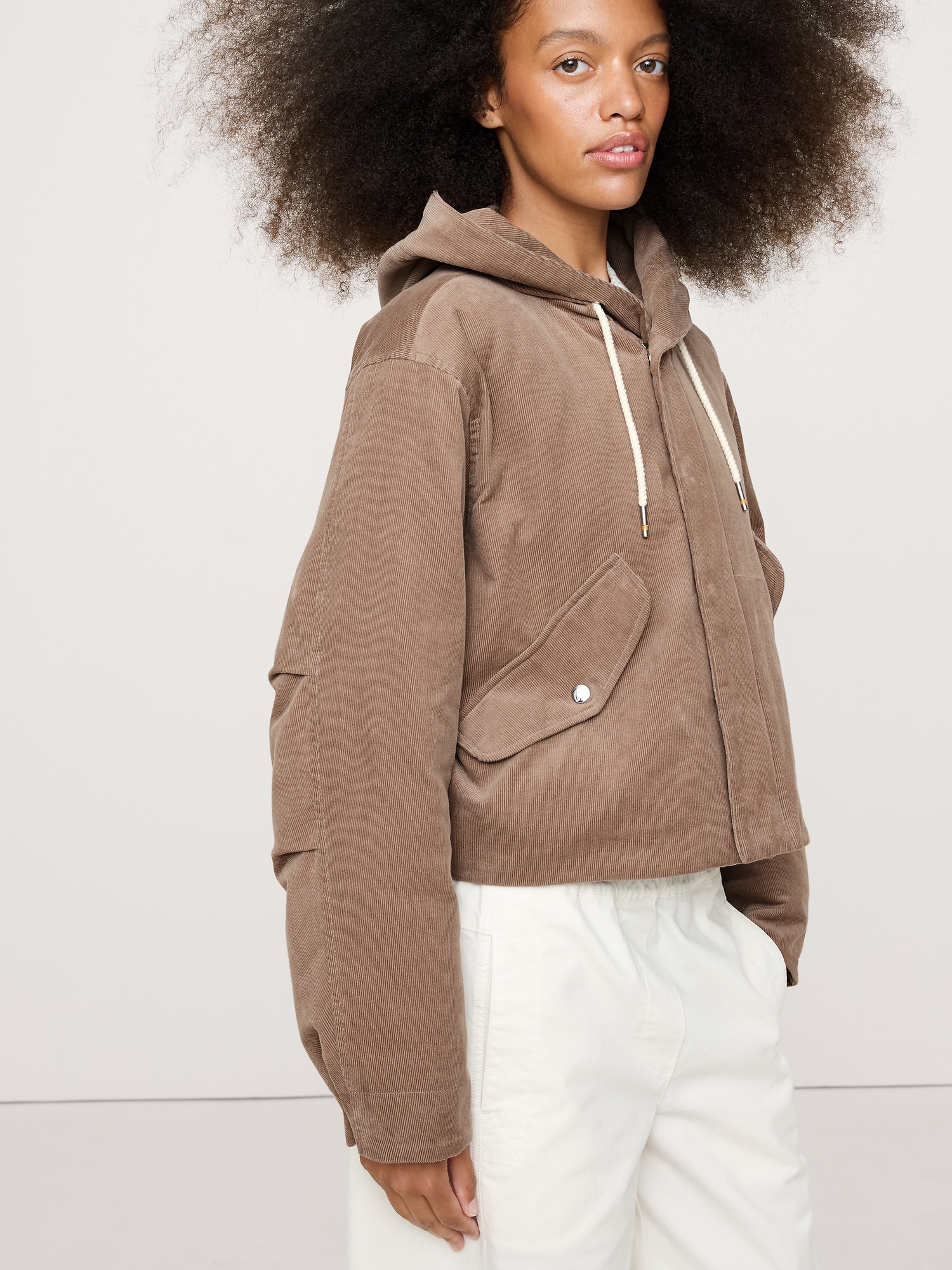 Image number 3 showing, Corduroy Insulated Bomber Jacket