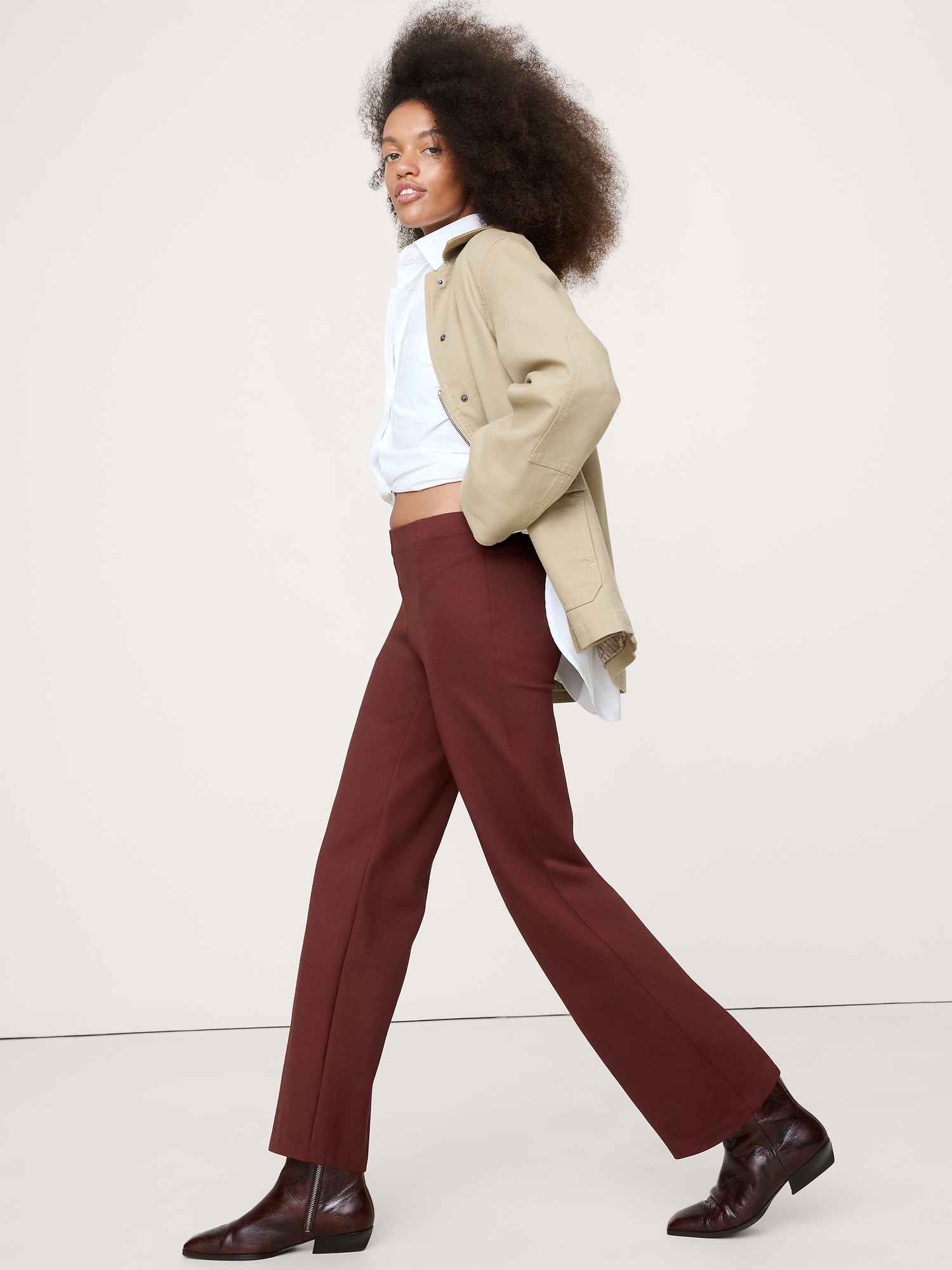 Image number 3 showing, Straight Everywhere Ponte Ankle Pant