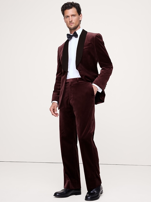 Image number 1 showing, Straight Velvet Pant