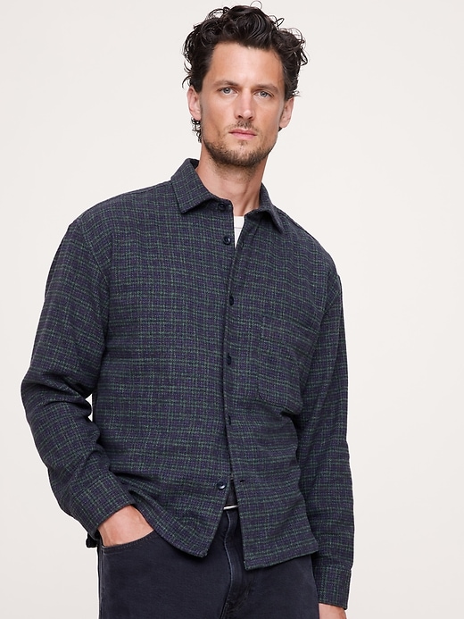 Relaxed-Fit Flannel Overshirt