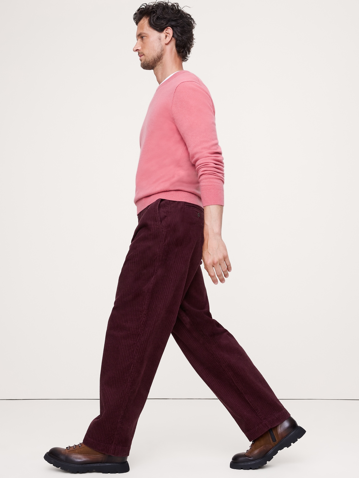Image number 7 showing, Loose Pleated Corduroy Pant
