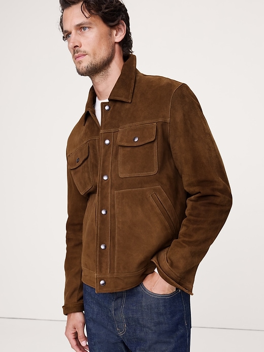 Suede Trucker Jacket