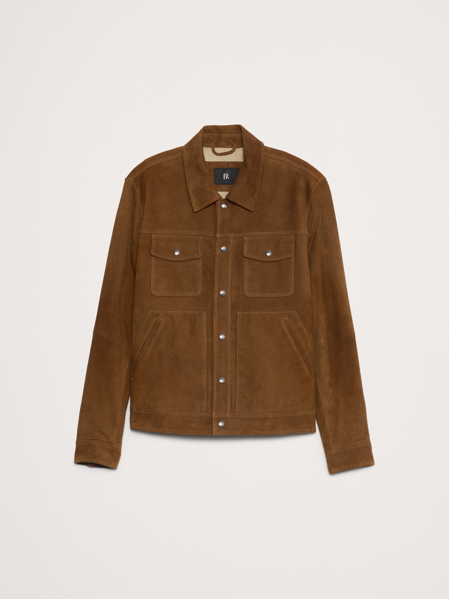 Image number 5 showing, Suede Trucker Jacket
