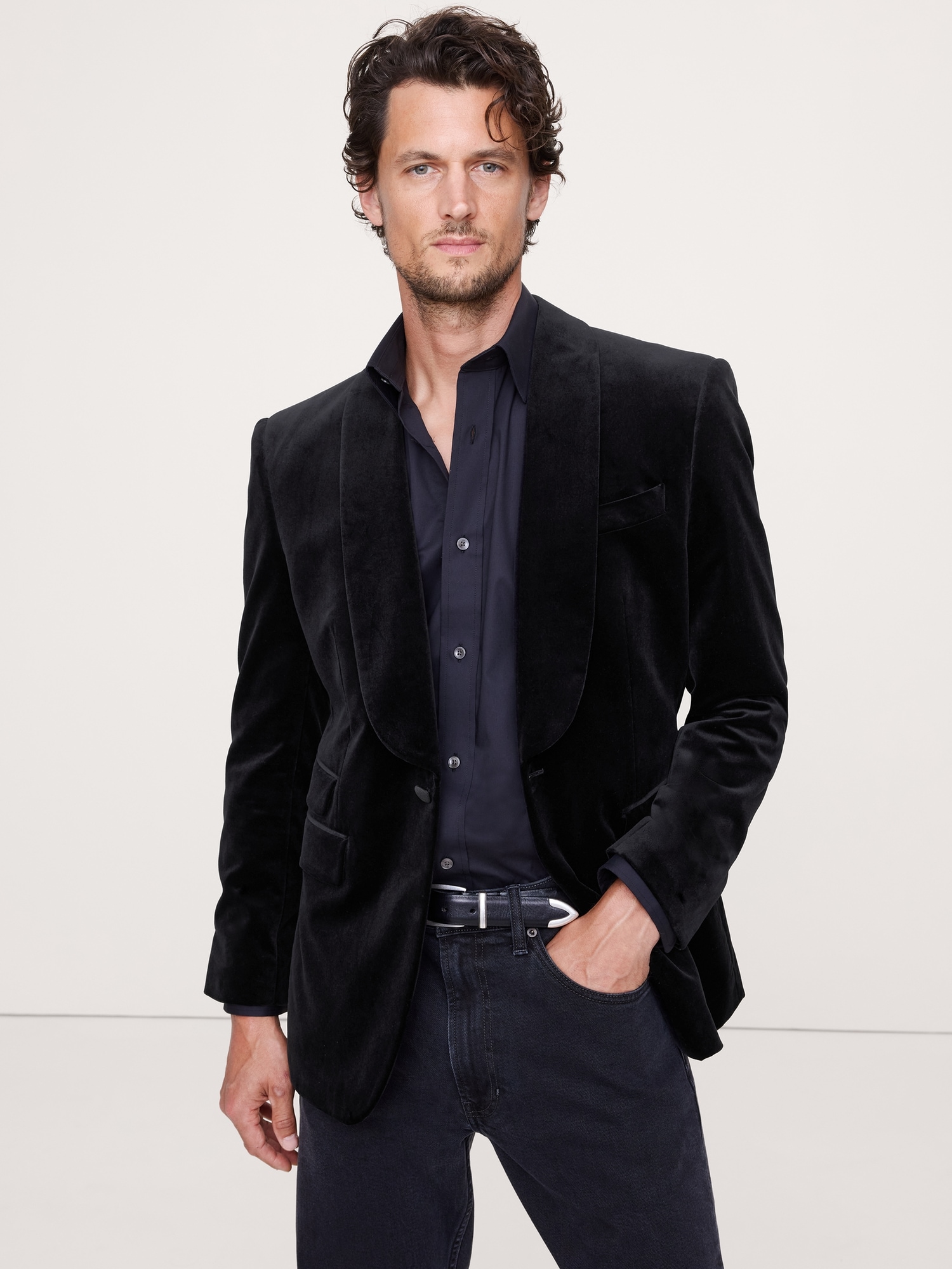 Velvet Tuxedo Jacket