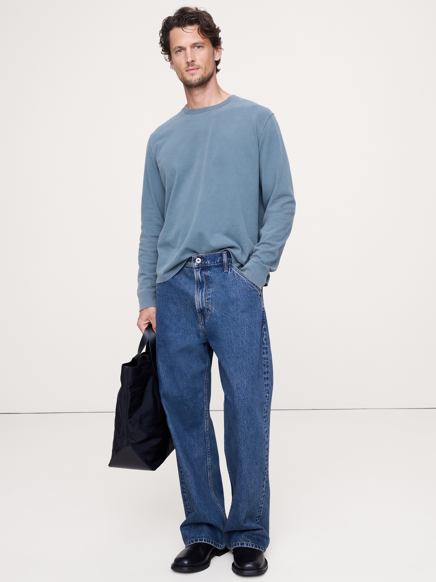 Image number 1 showing, Boxy Heavyweight Cotton T-Shirt
