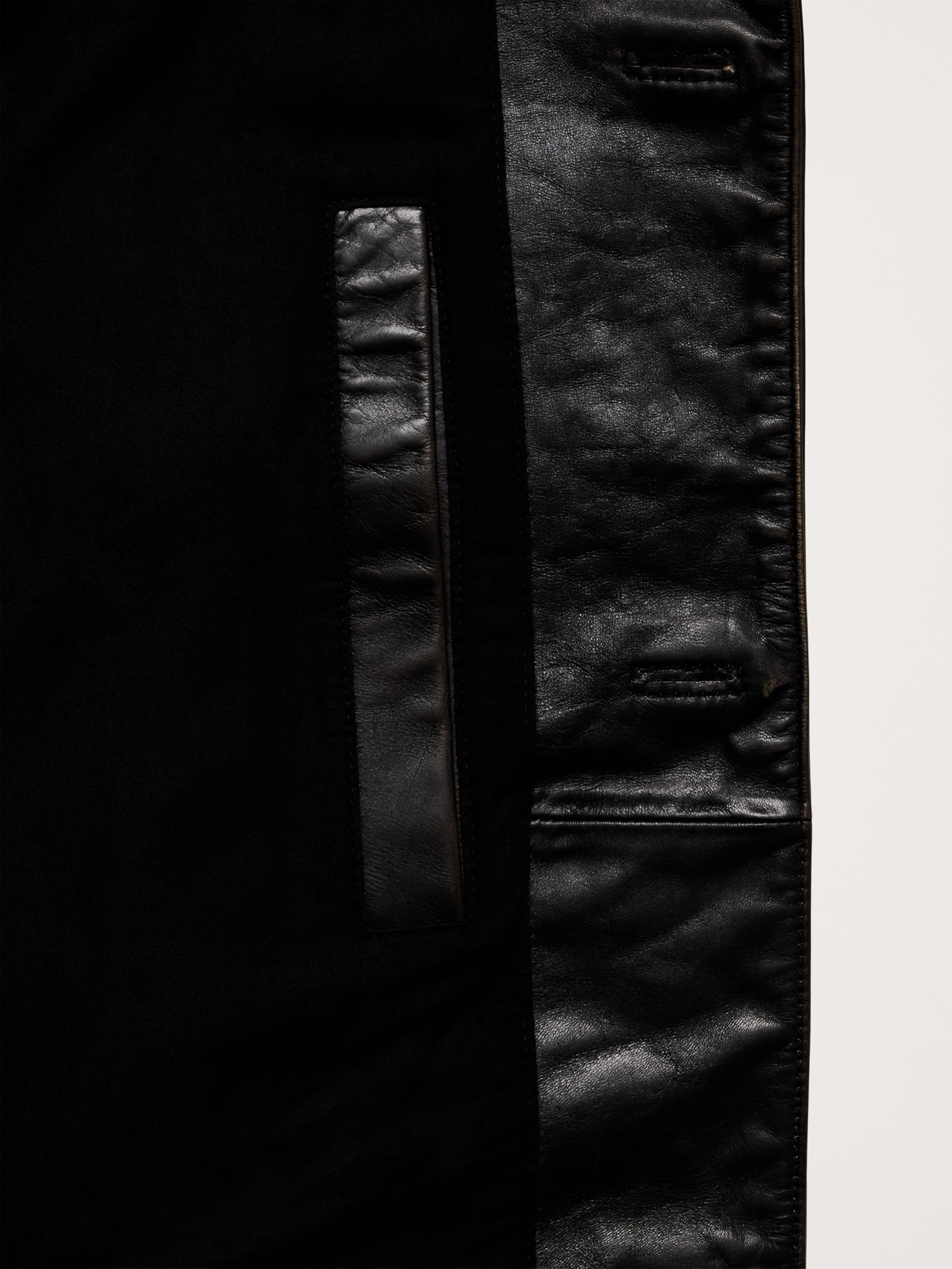 Image number 5 showing, Relaxed Leather Carcoat