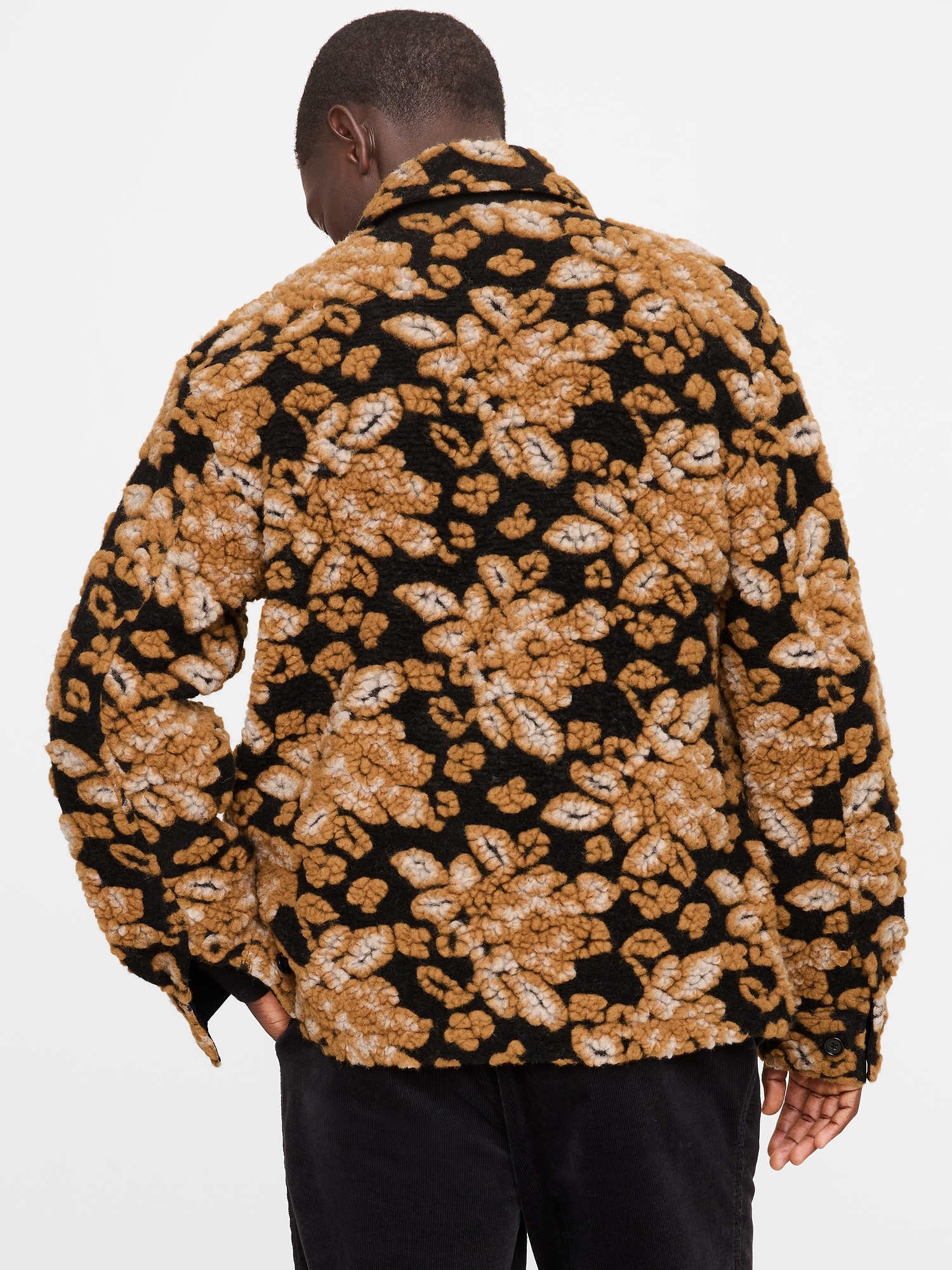 Image number 2 showing, Floral Jacquard Chore Coat