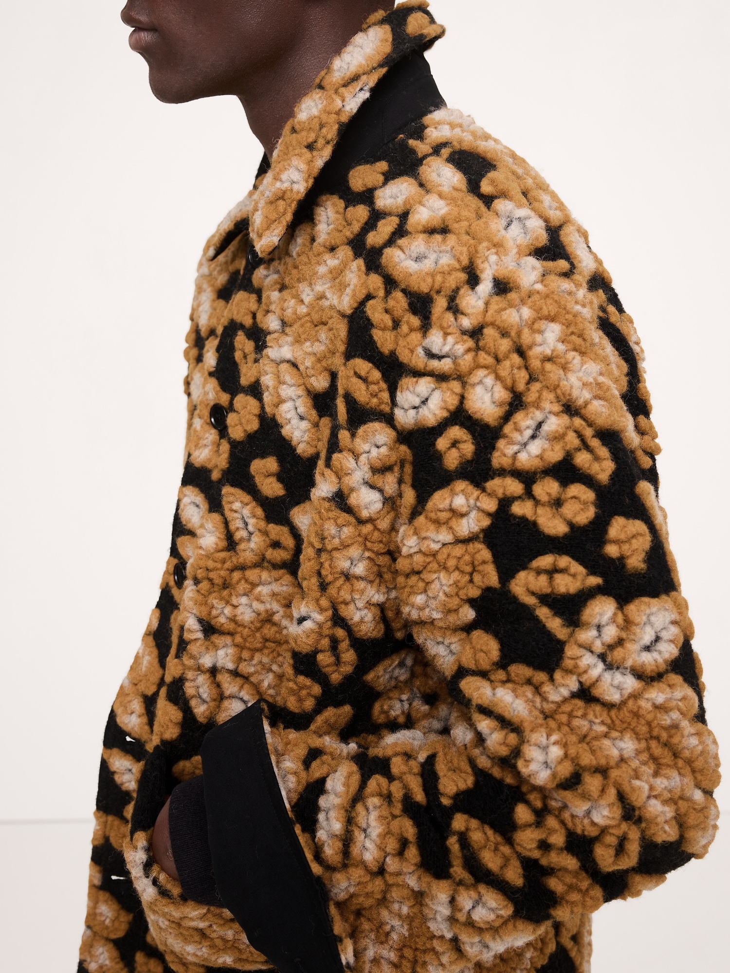 Image number 3 showing, Floral Jacquard Chore Coat