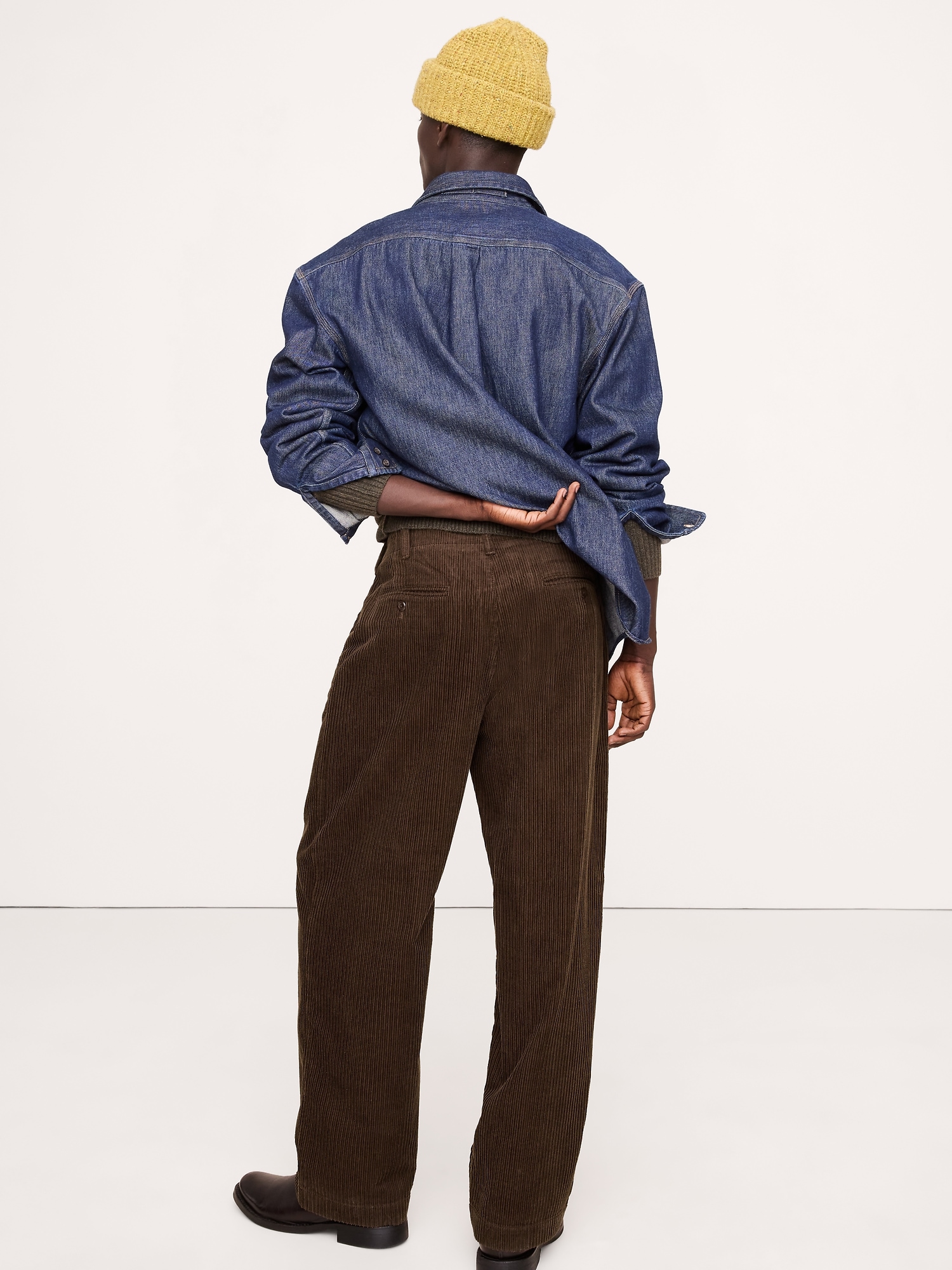 Image number 3 showing, Loose Pleated Corduroy Pant