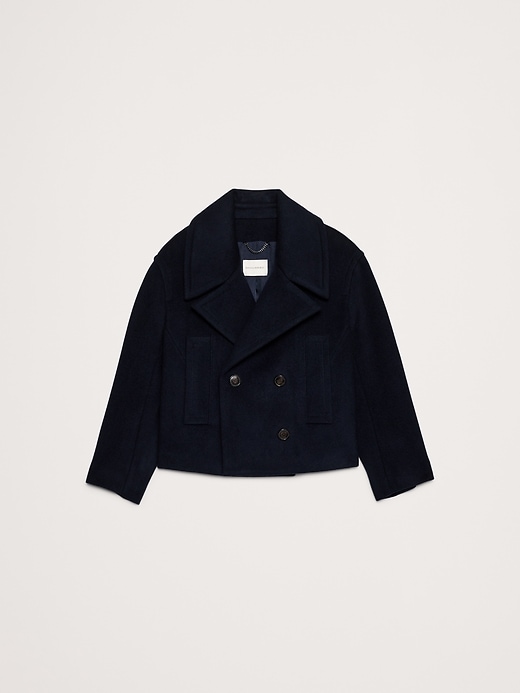 Italian Melton Wool-Blend Peacoat | Banana Republic