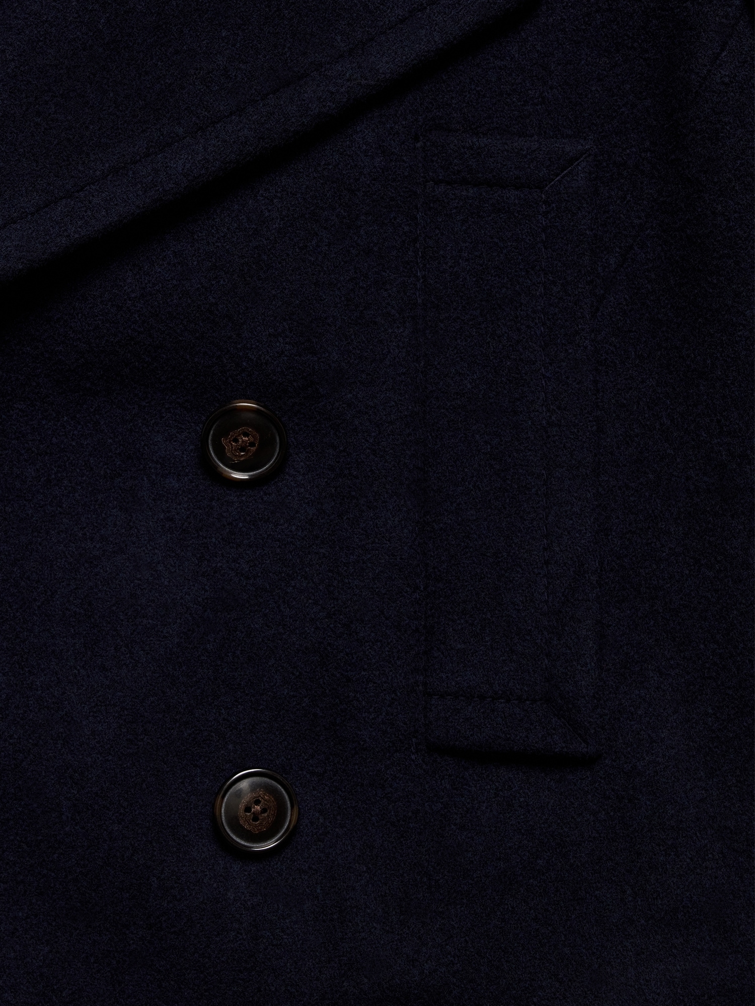 Image number 6 showing, Italian Melton Wool-Blend Peacoat